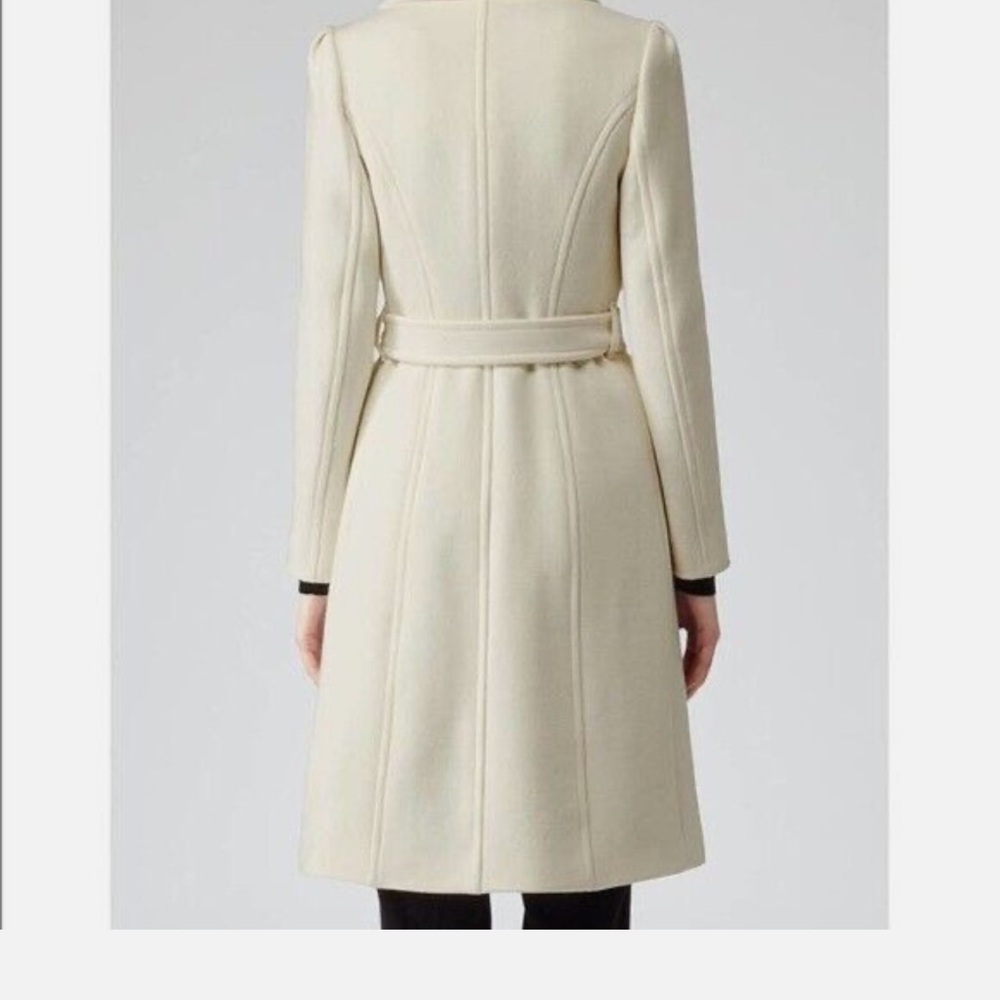 Reiss Deep Plum Pea Coat - Picture 13 of 13